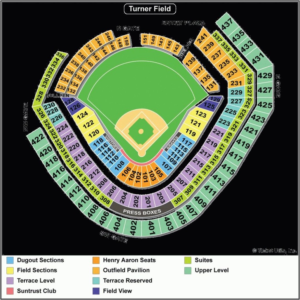 Dodger Stadium Seating Map With Numbers