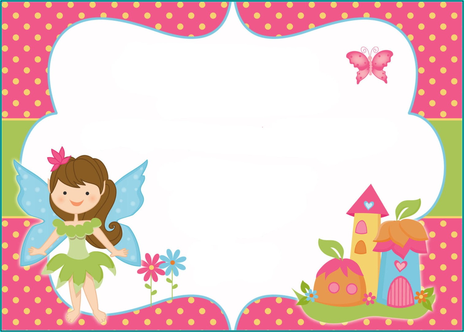 Downloadable Fairy Birthday Invitation Templates Free