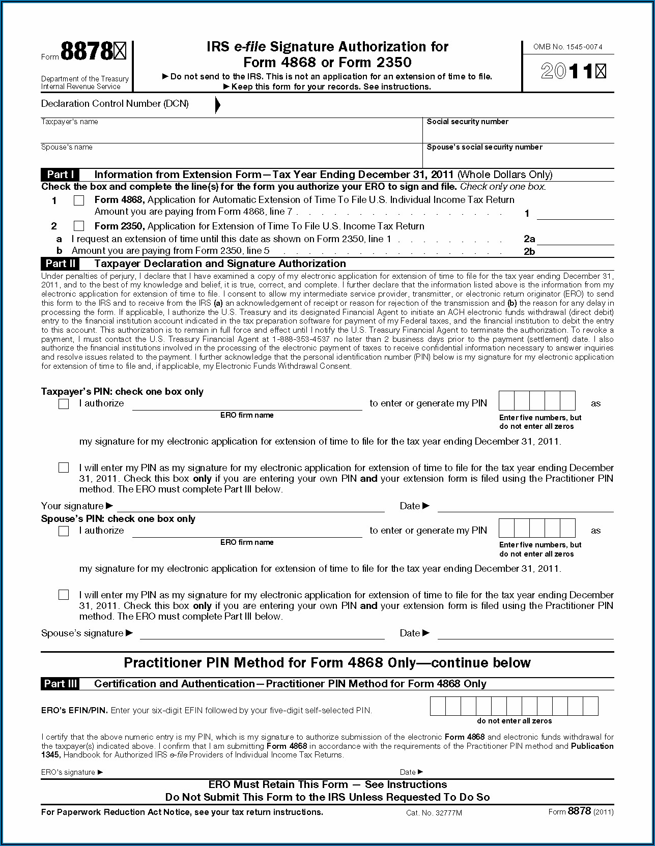 E Signature Authorization Form