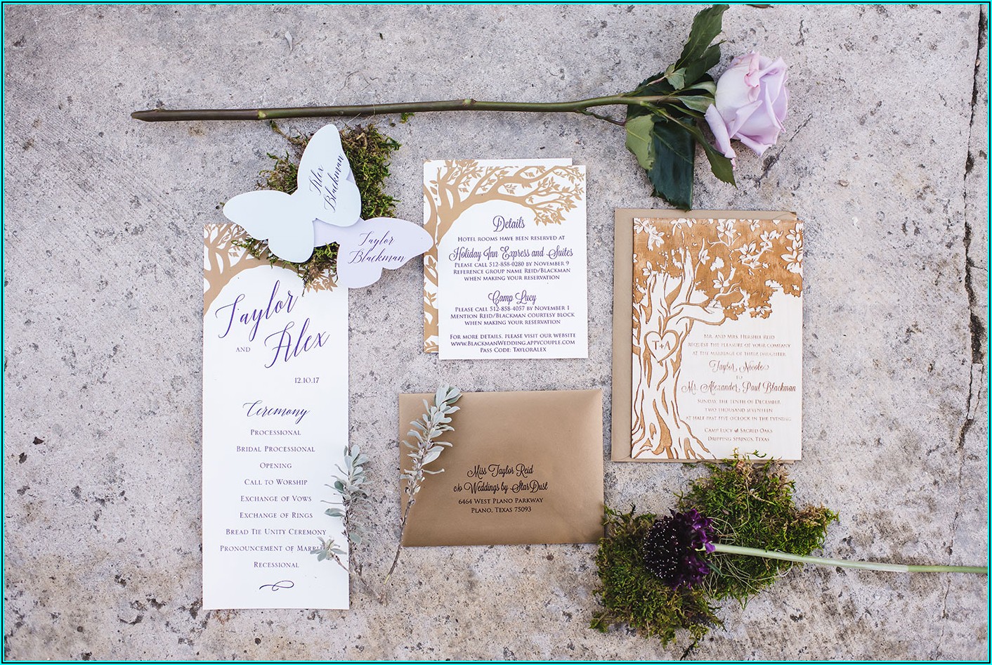 Enchanted Forest Wedding Invitation Theme