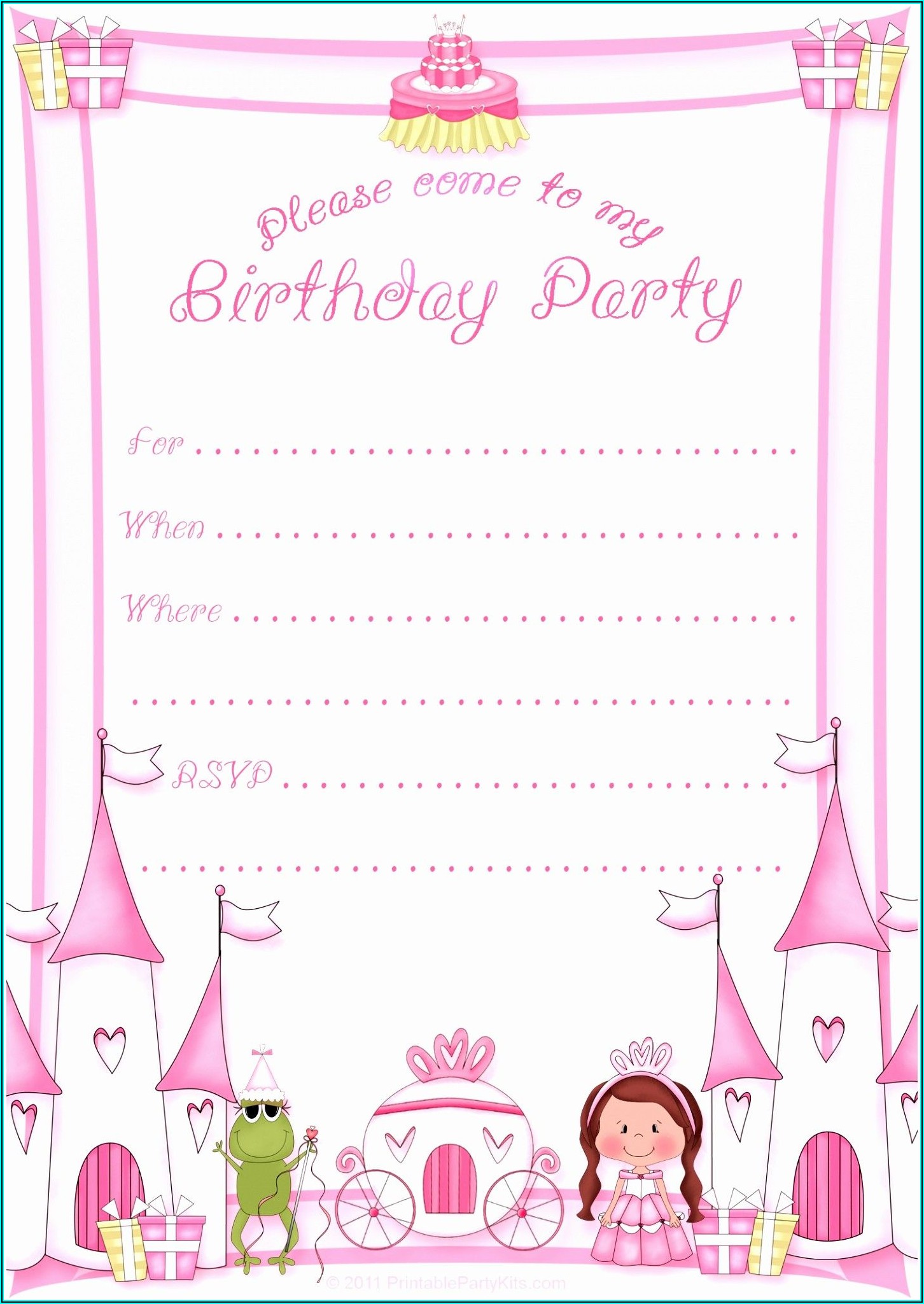 Free Birthday Invitation Cards Download