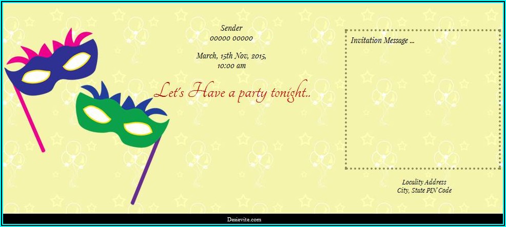 Free Online Birthday Invitation Card Maker With Photo