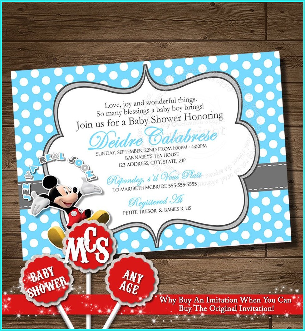 Free Printable Blank Mickey Mouse Invitations