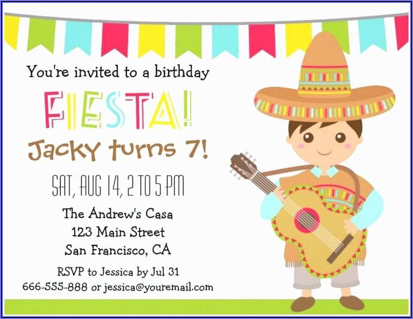 Free Printable Mexican Fiesta Invitations