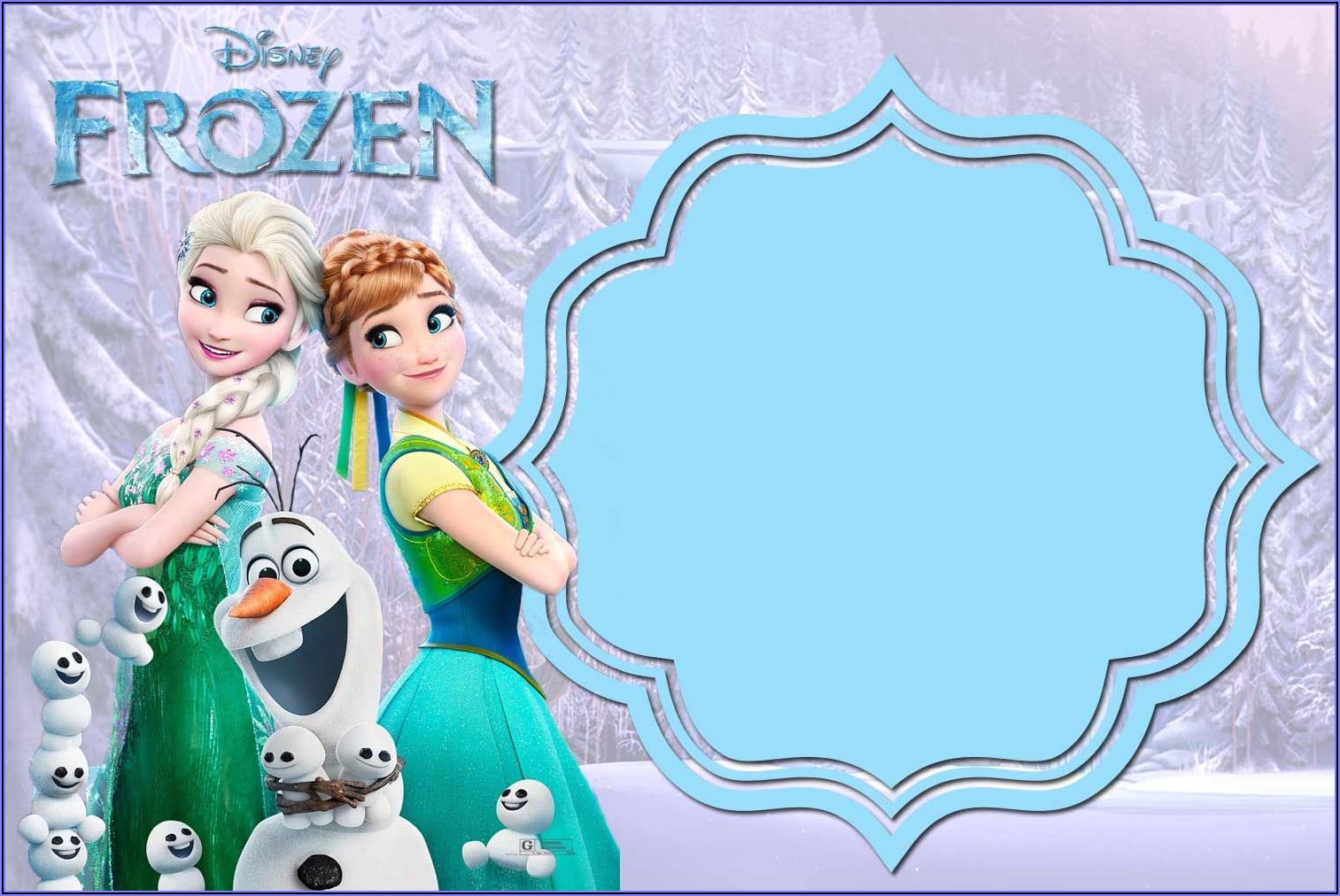 Frozen Invitation Card Maker Free Download