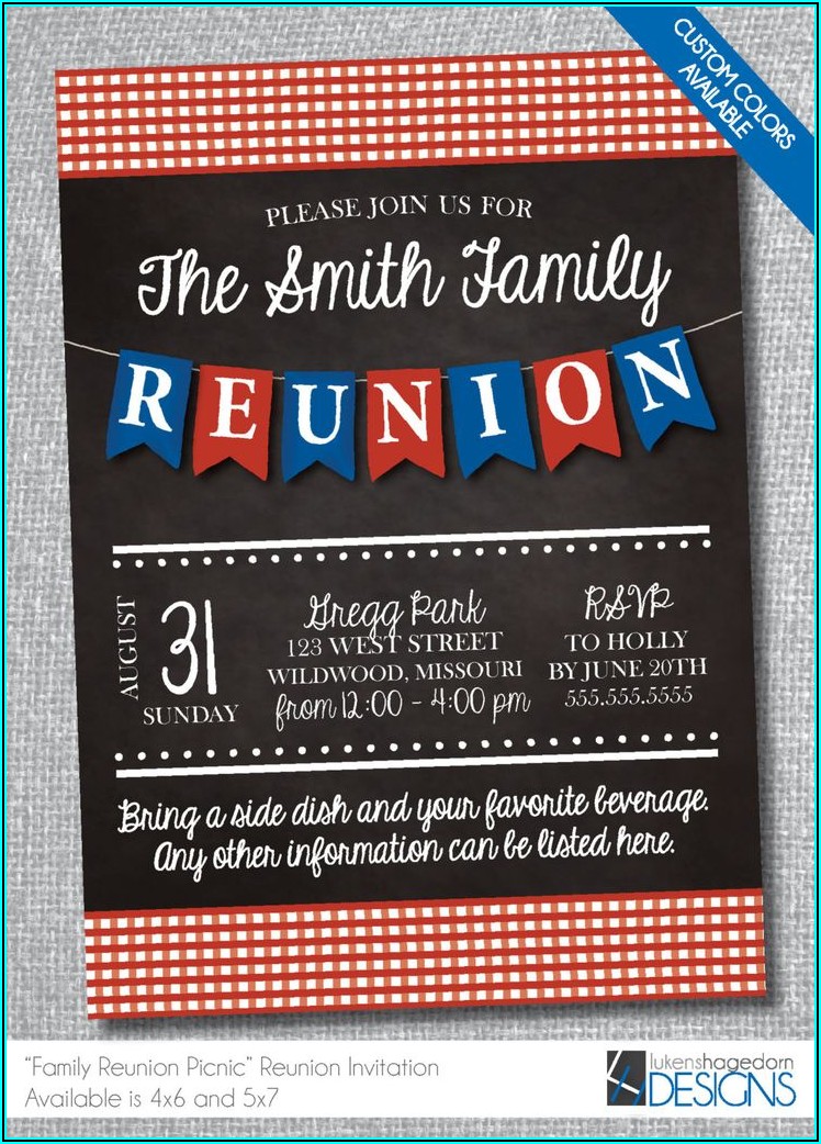 Funny Family Reunion Invitation Wording Ideas
