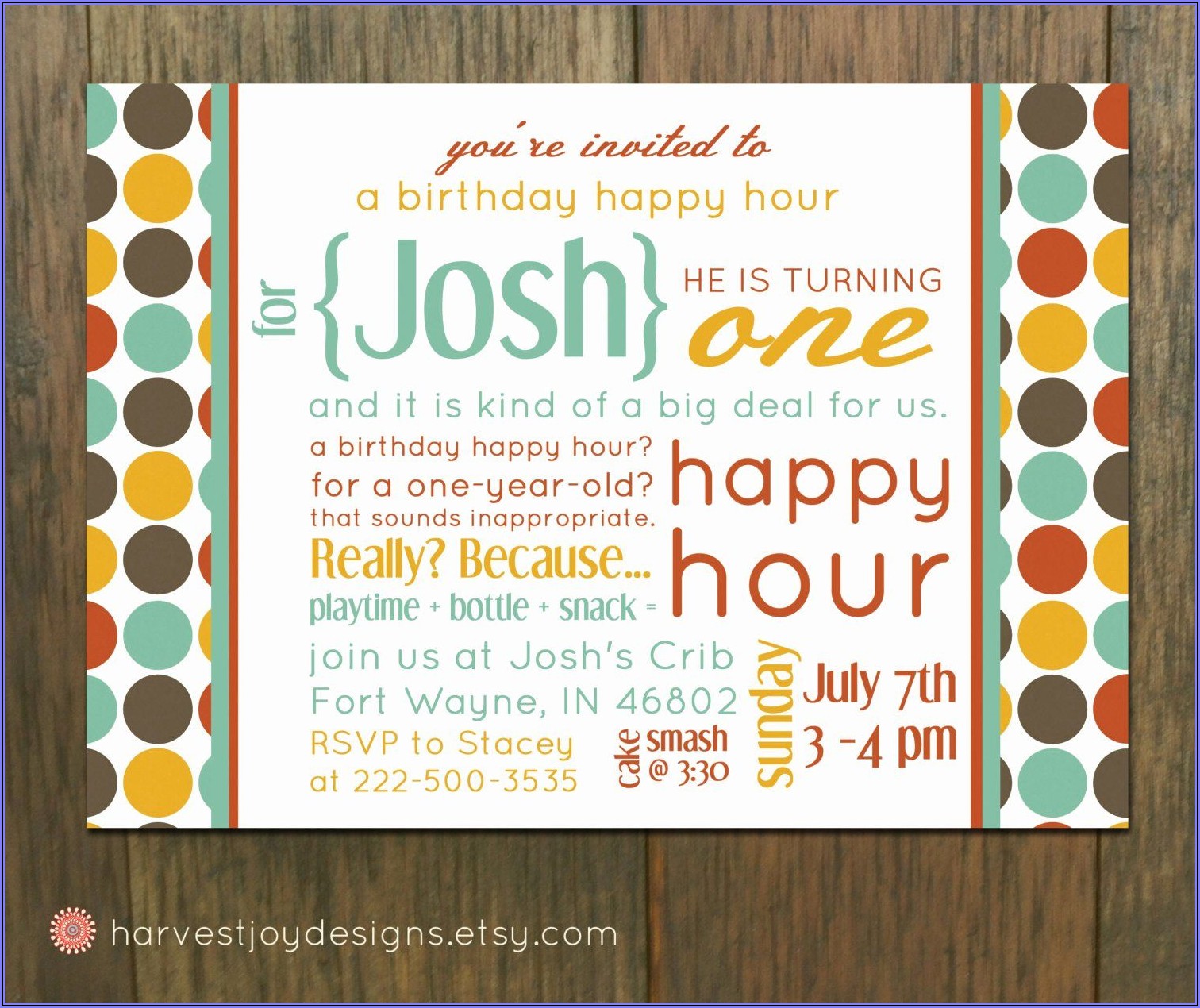 Happy Hour Announcement Template