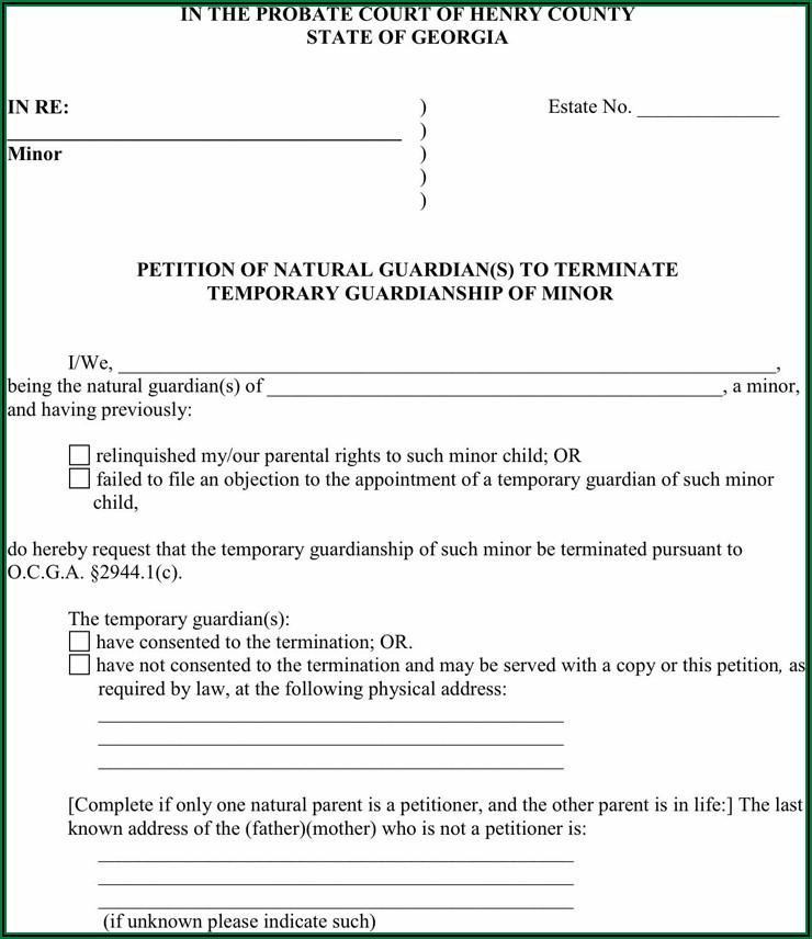 Henry County Georgia Divorce Forms