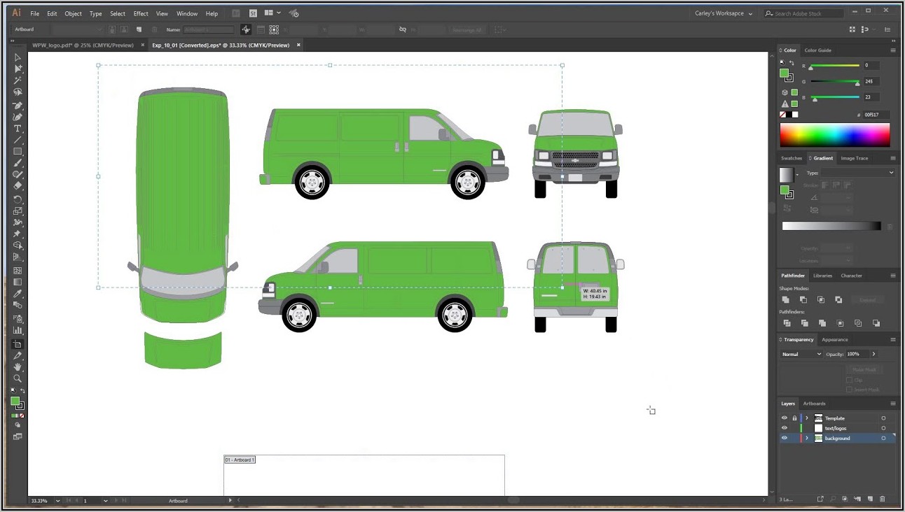 How To Create Vehicle Wrap Templates In Photoshop