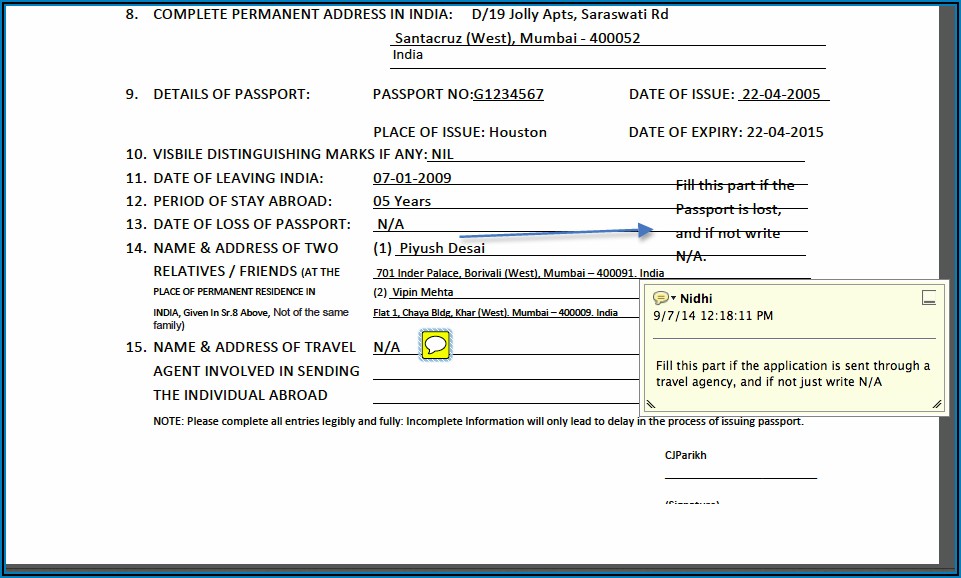 Indian Passport Renewal Form Online