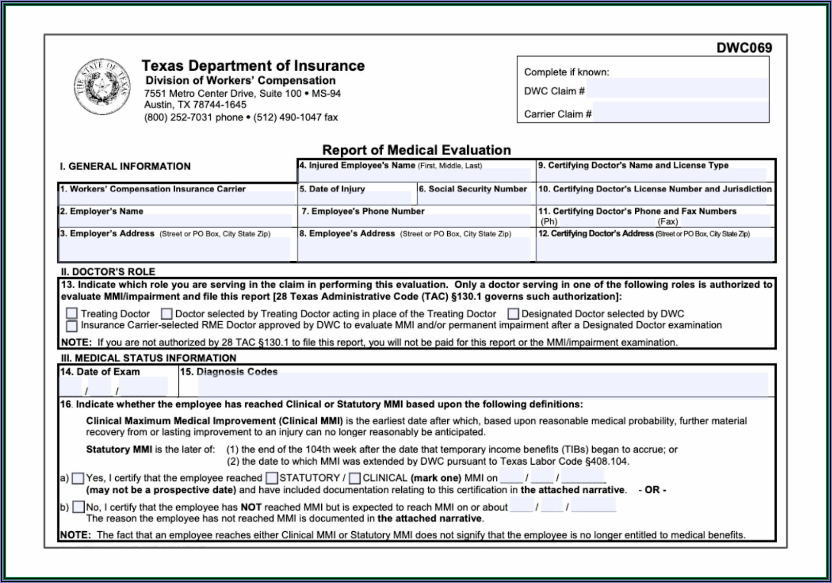 Indiana Workers Compensation Forms