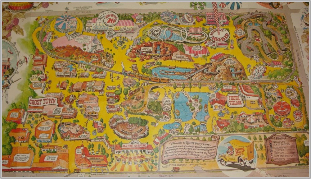 Knott's Berry Farm Map