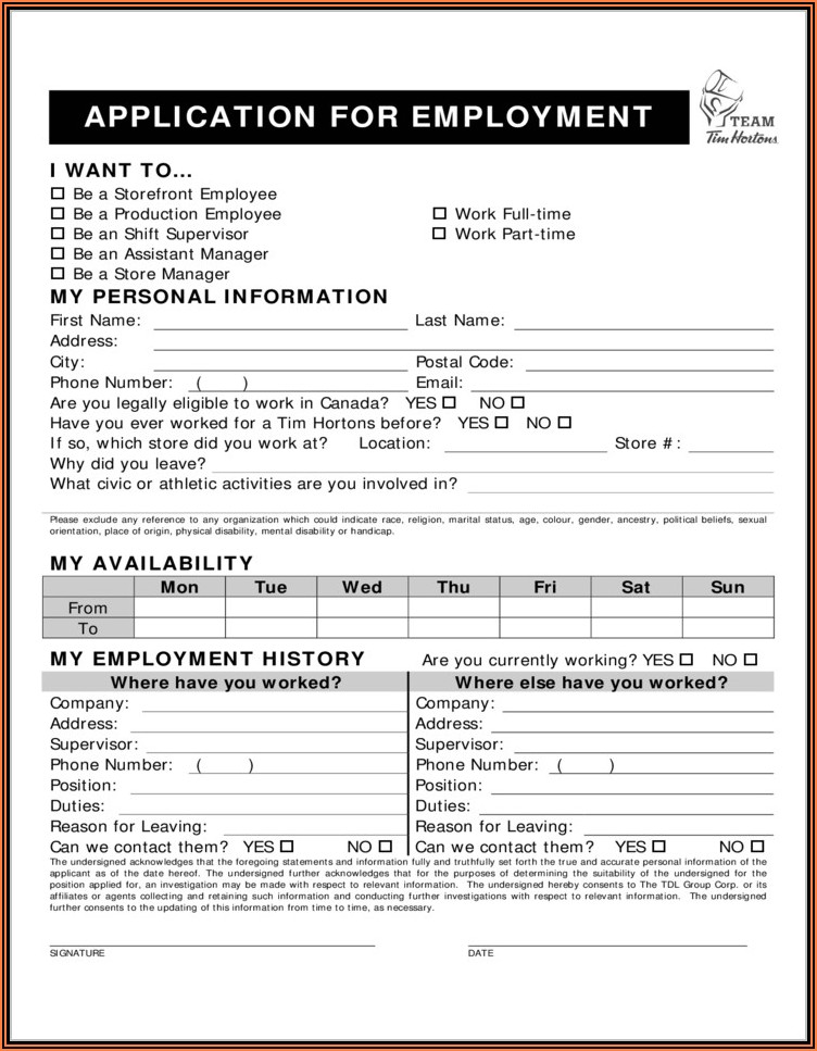 Kohls Employment Application Form Online