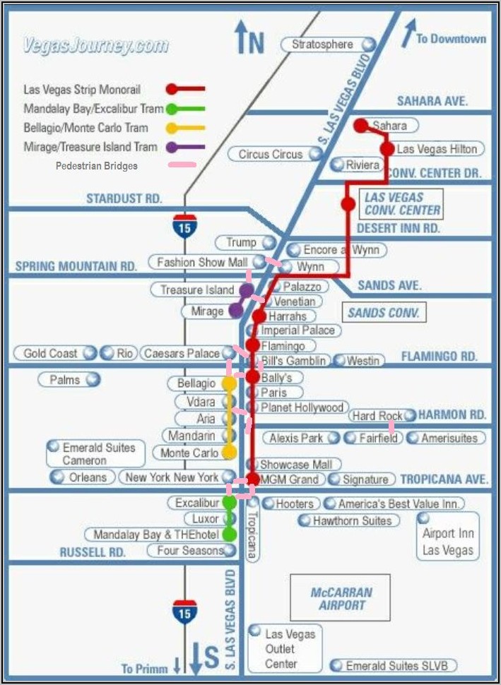 Las Vegas Monorail Routes
