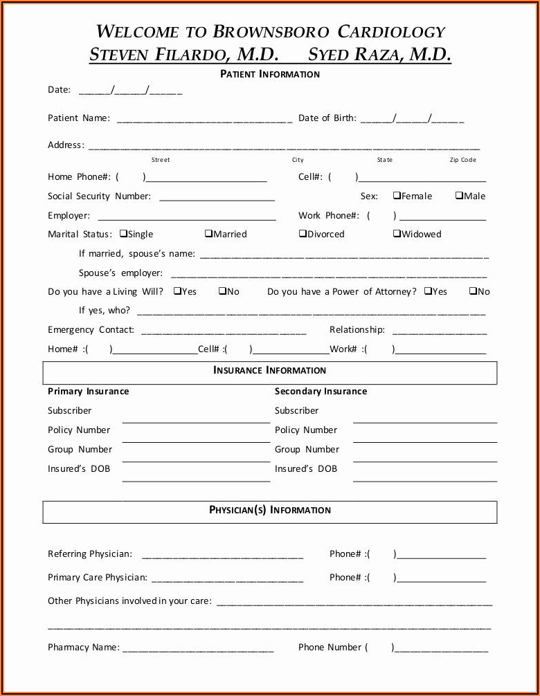 Law Firm Client Intake Form Sample