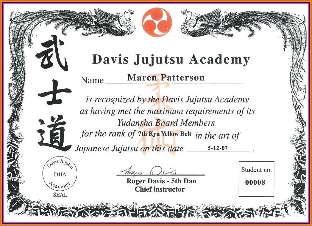 Martial Arts School Contract Template