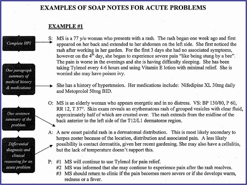 Occupational Therapy Soap Note Template