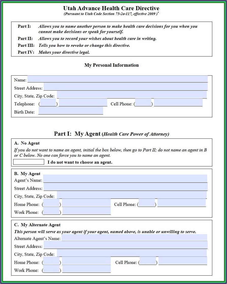 Palliative Care Admission Forms