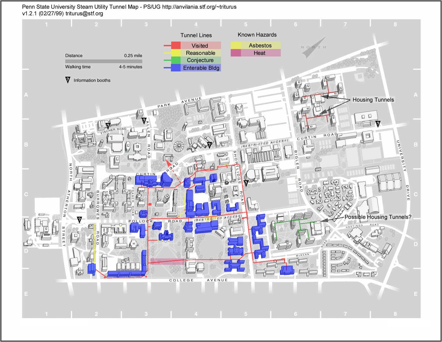 Penn State Main Campus Dorm Map