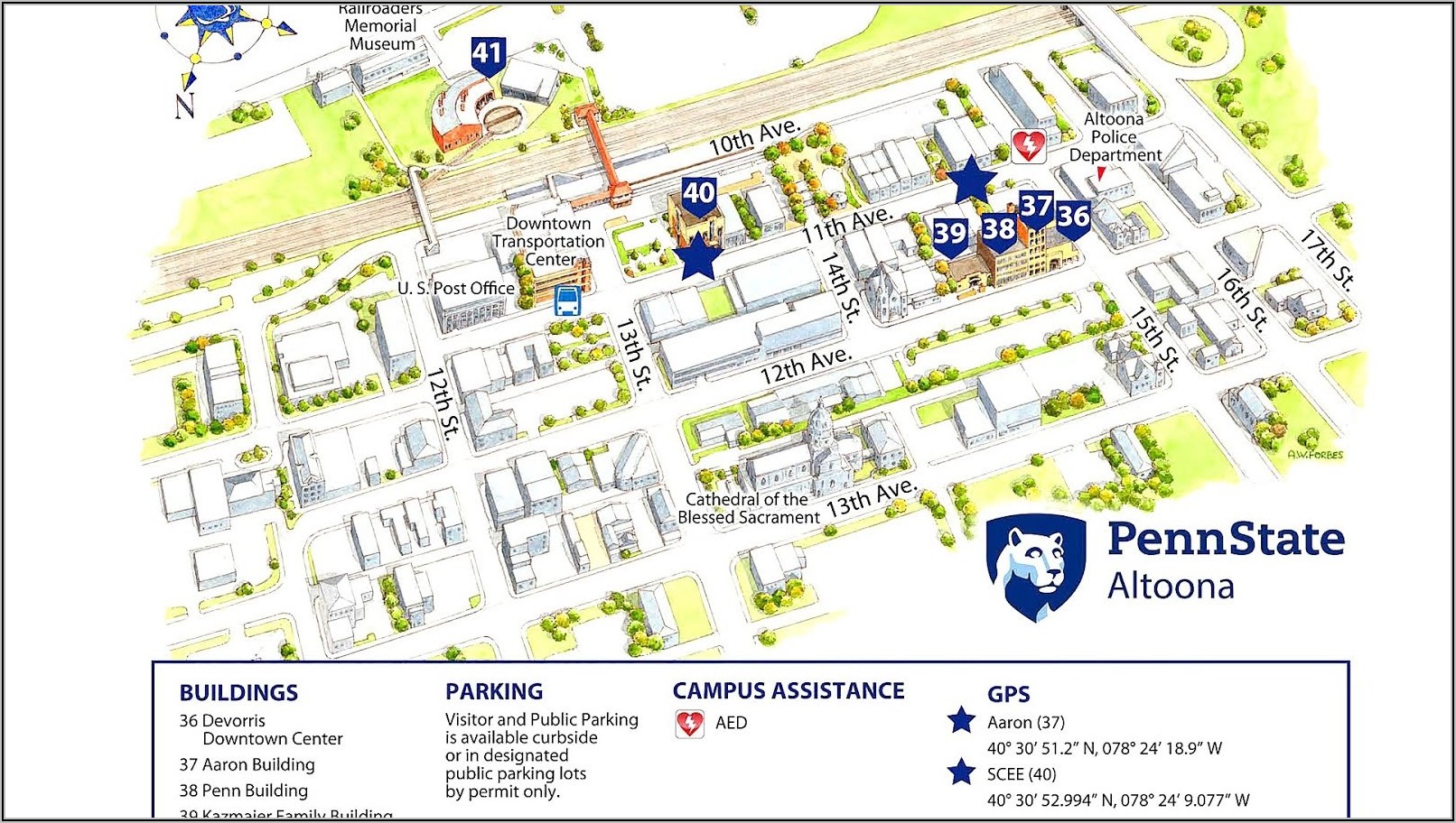 Penn State Main Campus Map Pdf