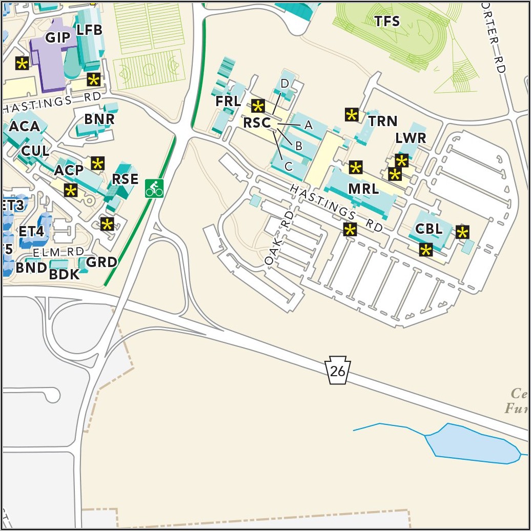 Penn State University Campus Map