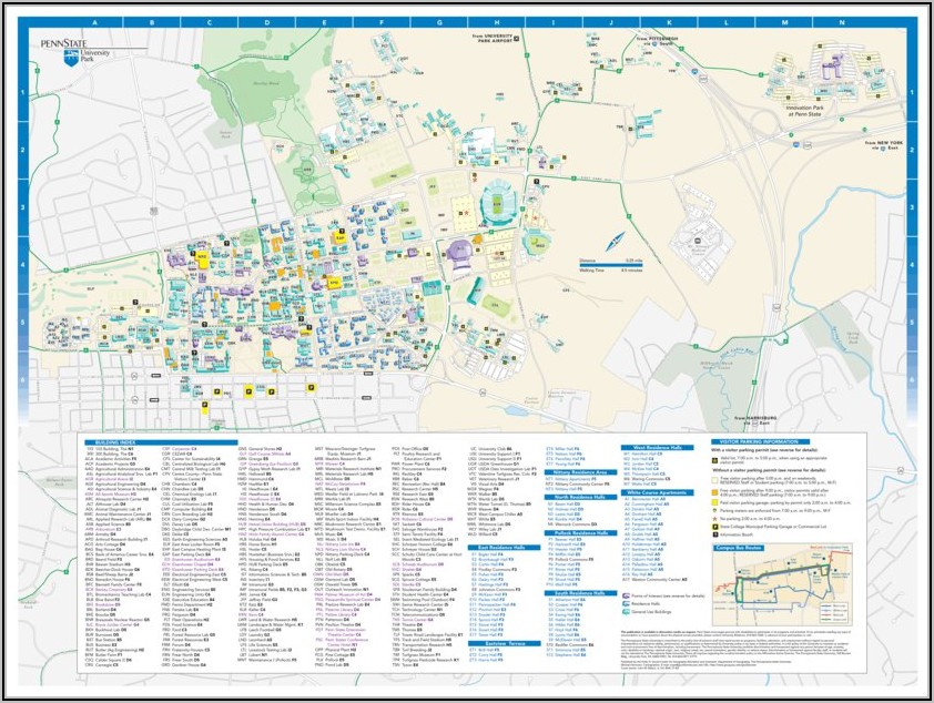 Penn State University Park Campus Map 2019