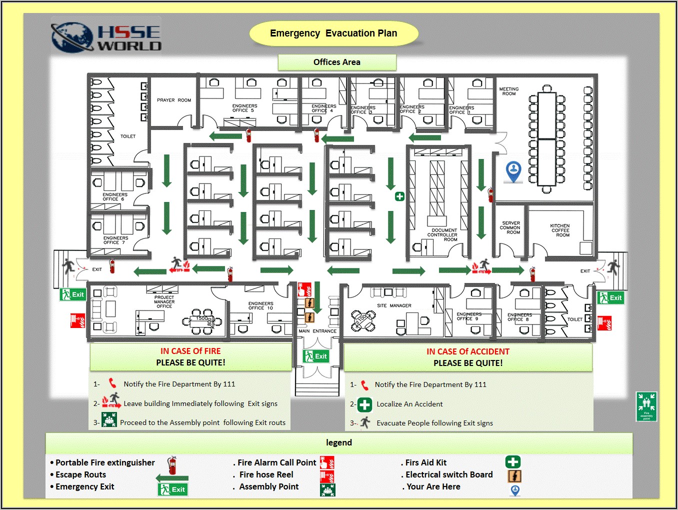 Personal Emergency Evacuation Plan Template Office