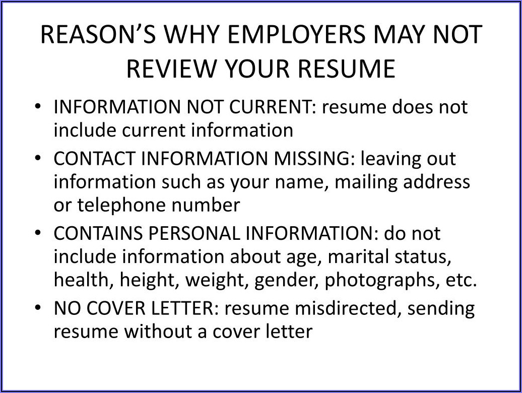 Resume Format Ppt Free Download