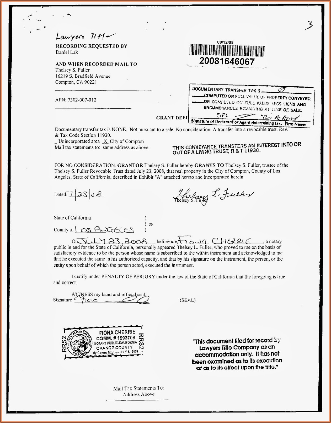 Riverside County Quit Claim Deed Form