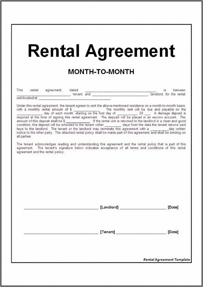 Room Rental Agreement California Template