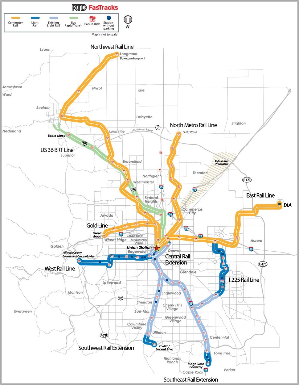 Rtd Denver Bus System Map