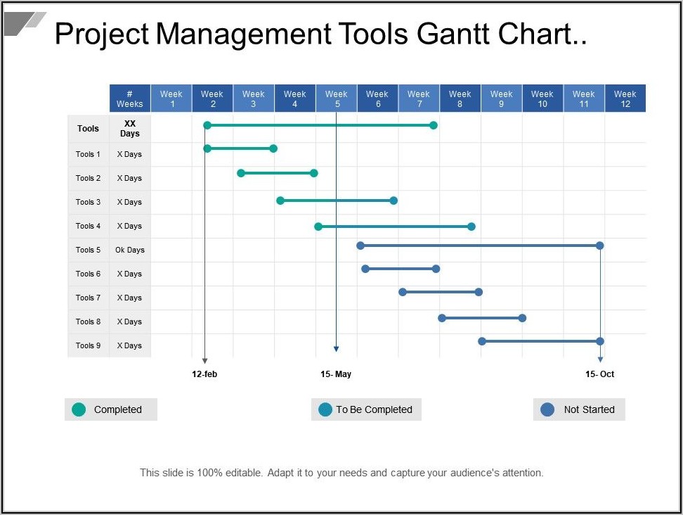 Sample Project Gantt Chart Template