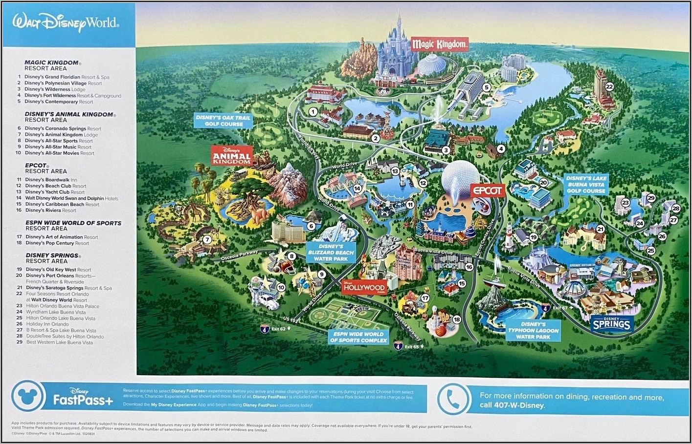Saratoga Springs Disney Hotel Map