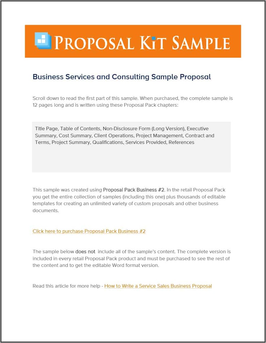 Security Business Proposal Template Free