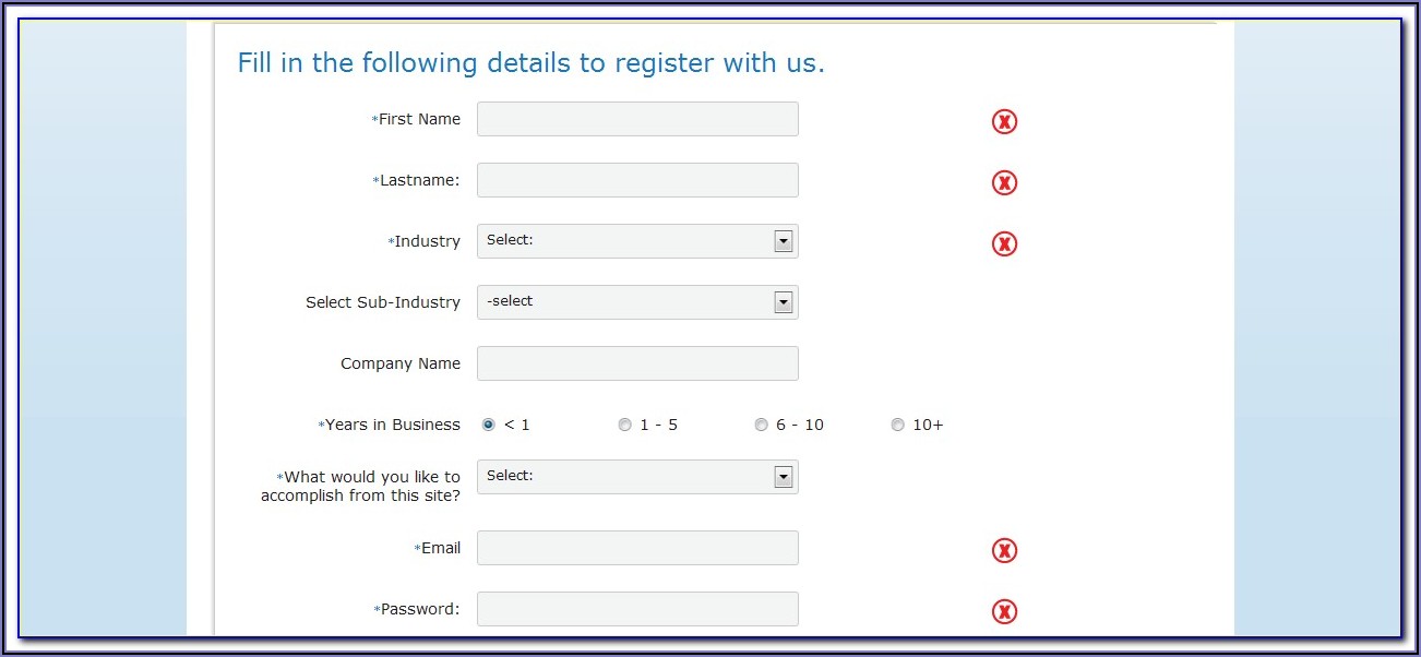 Student Registration Form Template In Html Free Download