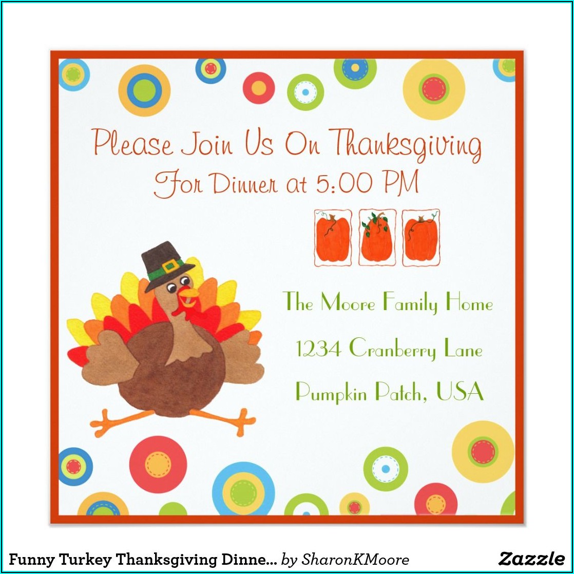 Thanksgiving Invite Wording Funny