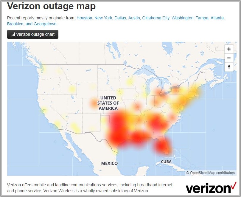 Verizon Fios Outage Map Tampa Fl