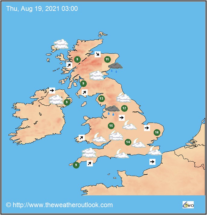 Weather Forecast United Kingdom Map