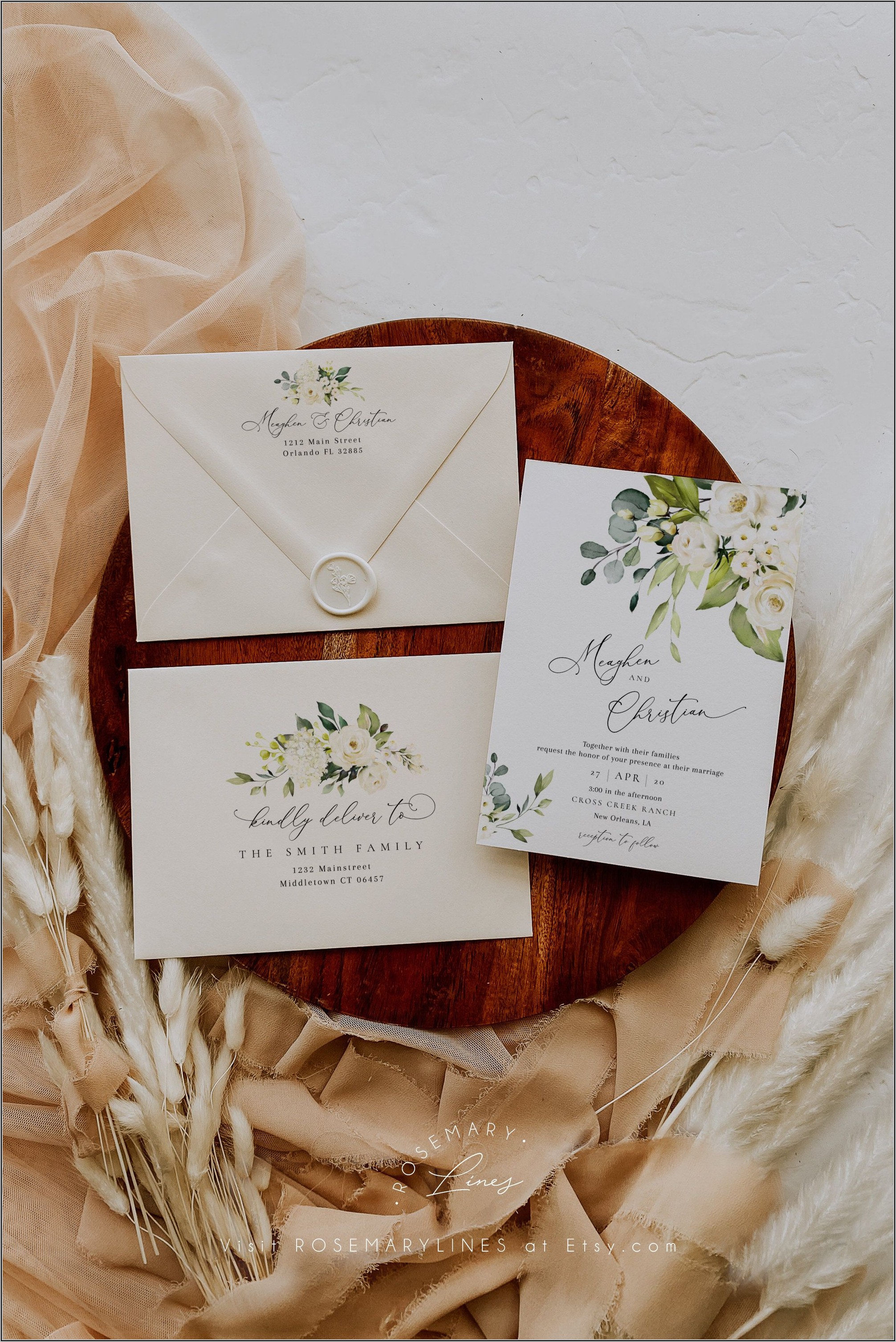 Wedding Invitation Envelope Address Template