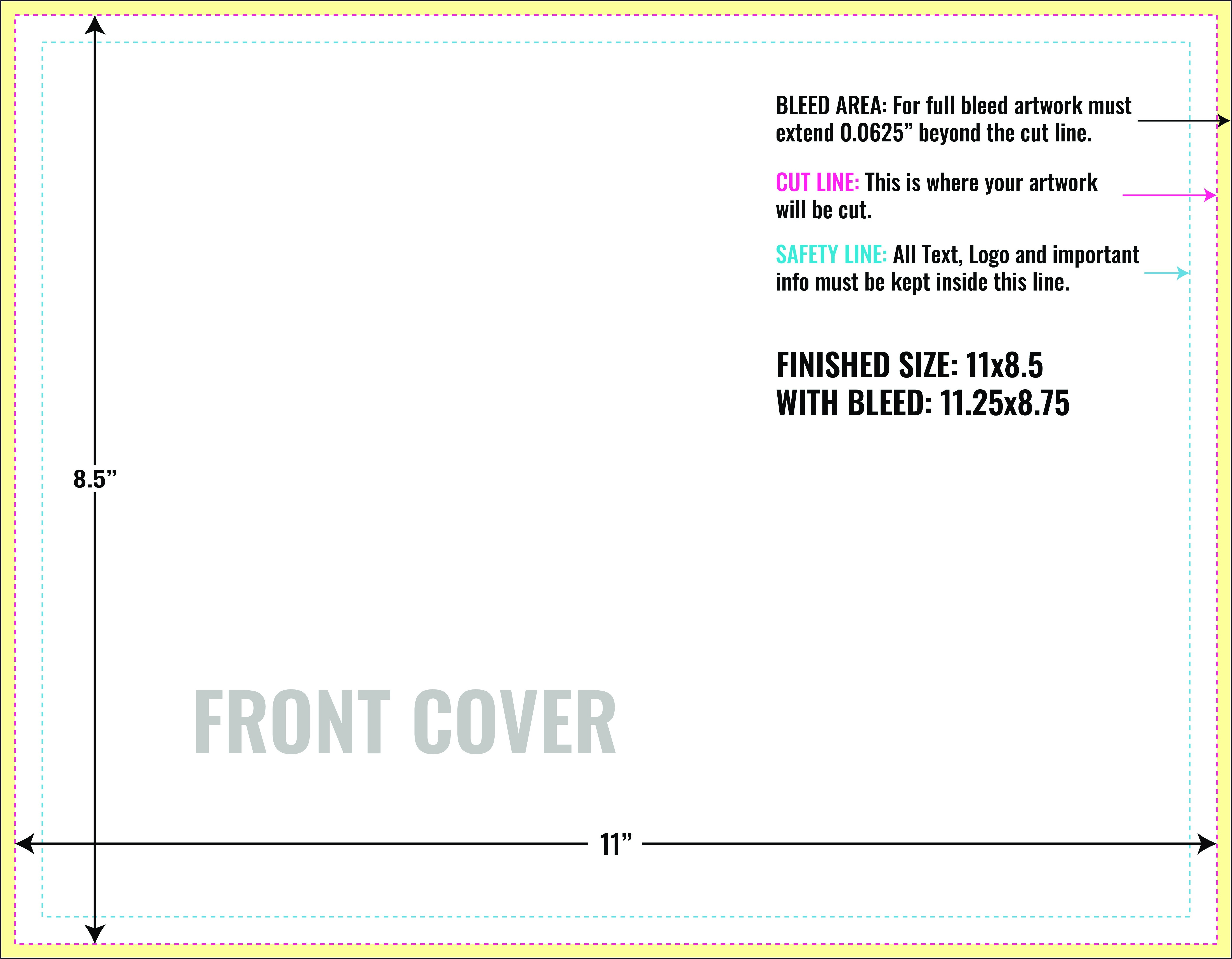8.5 X 11 Booklet Template