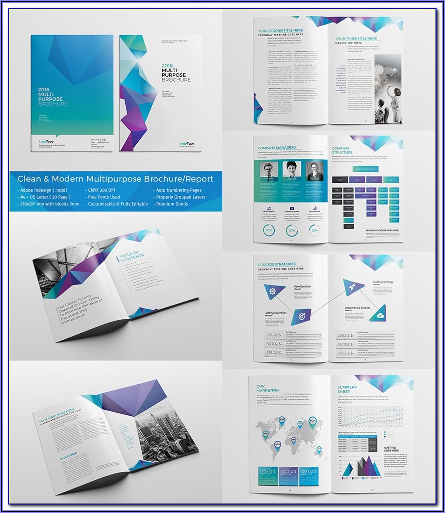 8.5 X 11 Half Fold Brochure Template