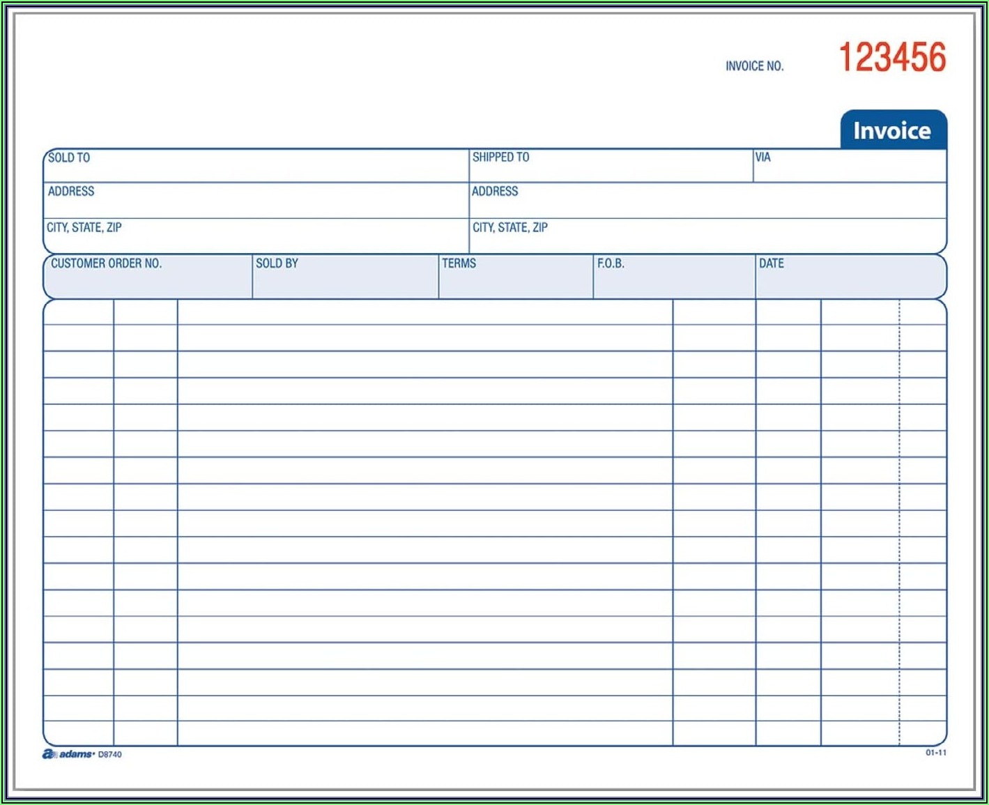 Adams Business Forms Templates