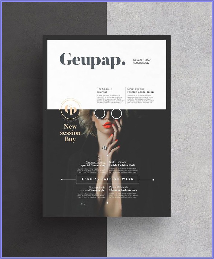 Adobe Indesign Magazine Layout Template