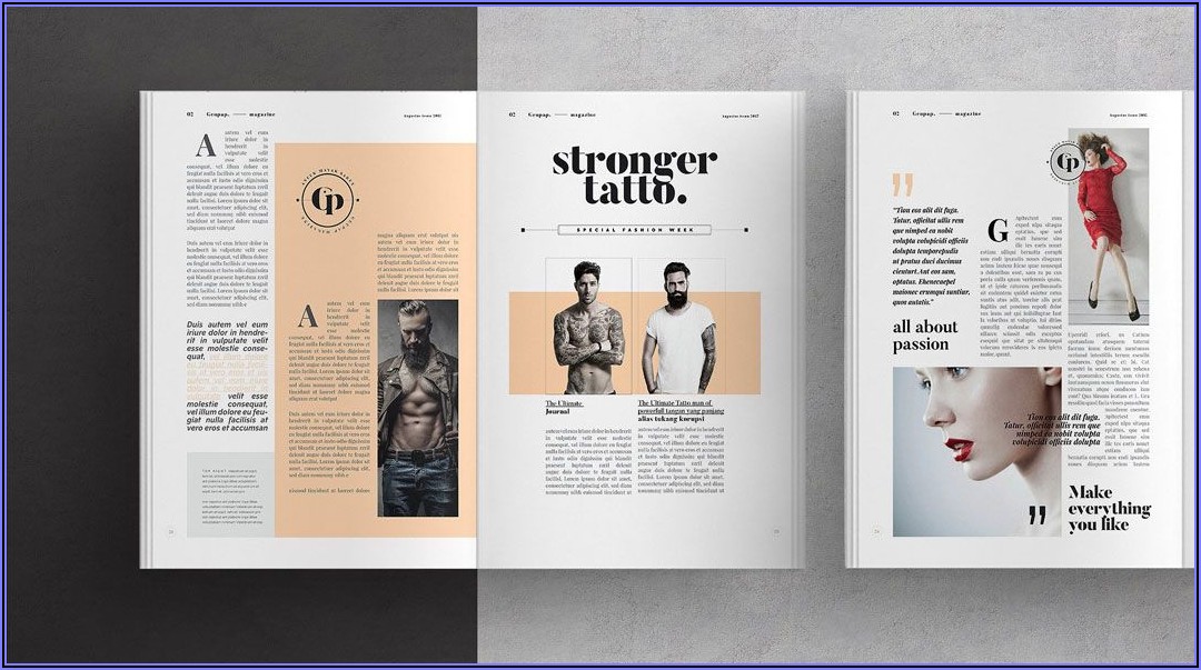 Adobe Indesign Magazine Layout