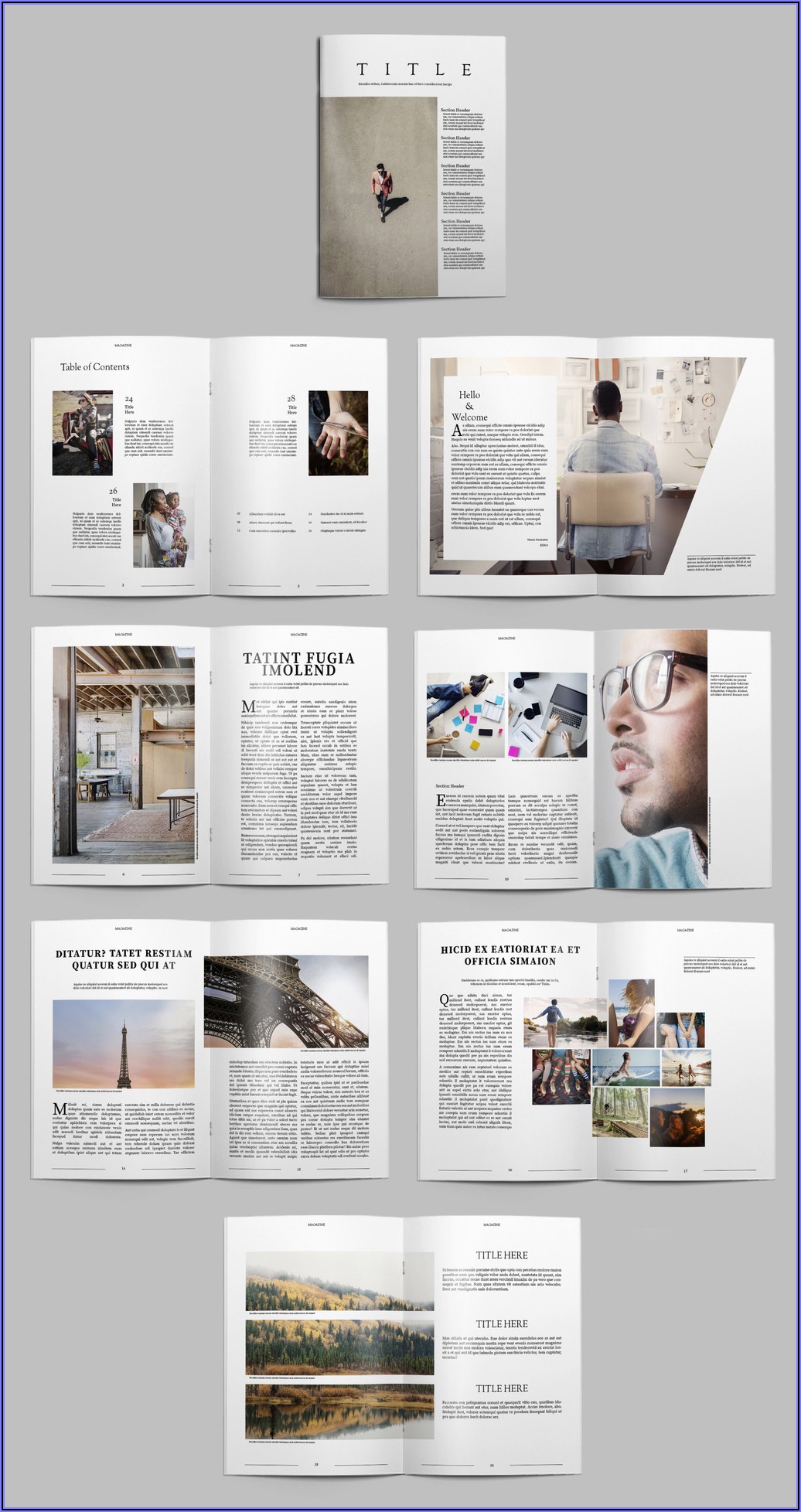 Adobe Indesign Magazine Templates