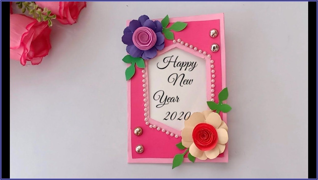 Beautiful New Year Greeting Card Designs Handmade