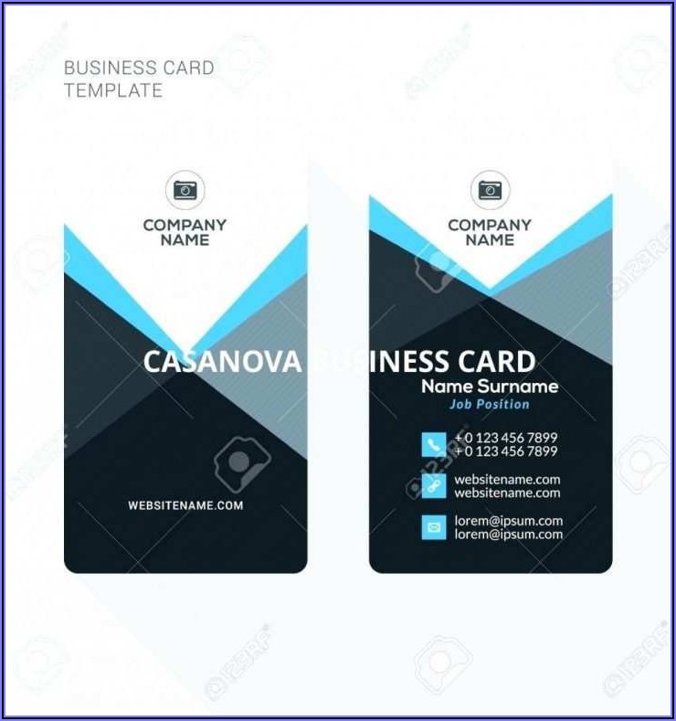 Blank Double Sided Business Card Template Word