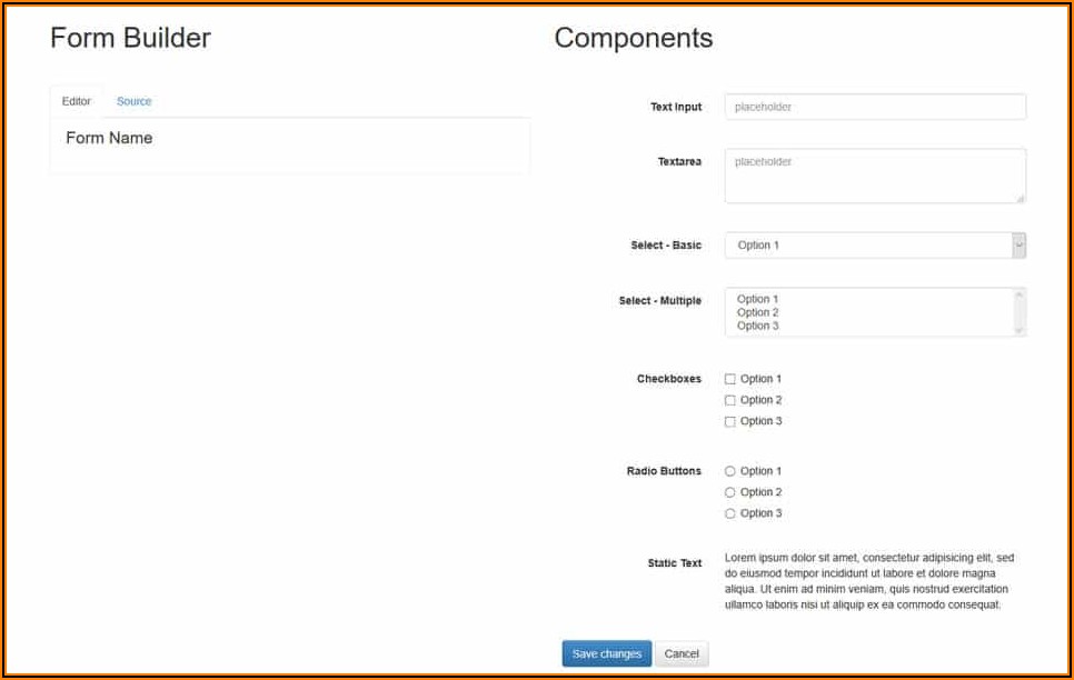 Bootstrap Form Generator Php