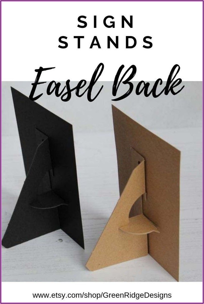 Diy Cardboard Easel Template