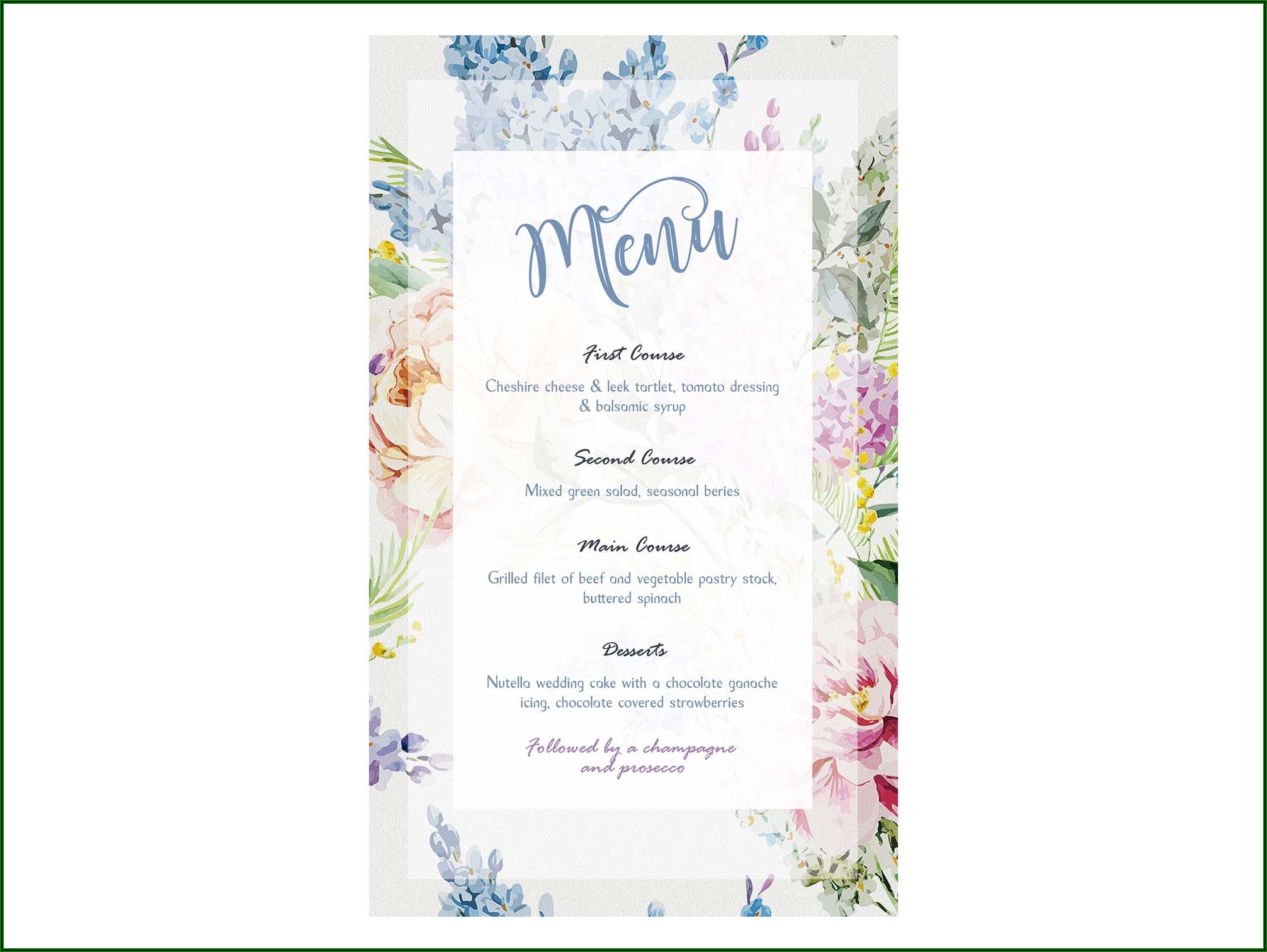 Floral Invitation Template Free Download